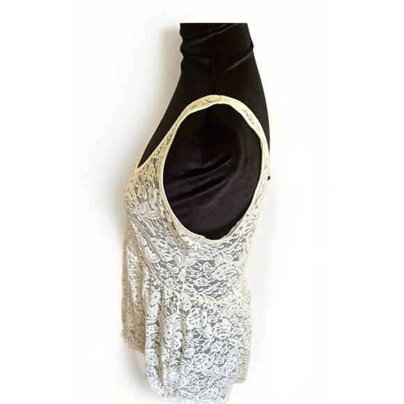 Aeropostale Sheer Lace Babydoll Tank Size Large - Picture 4 of 7